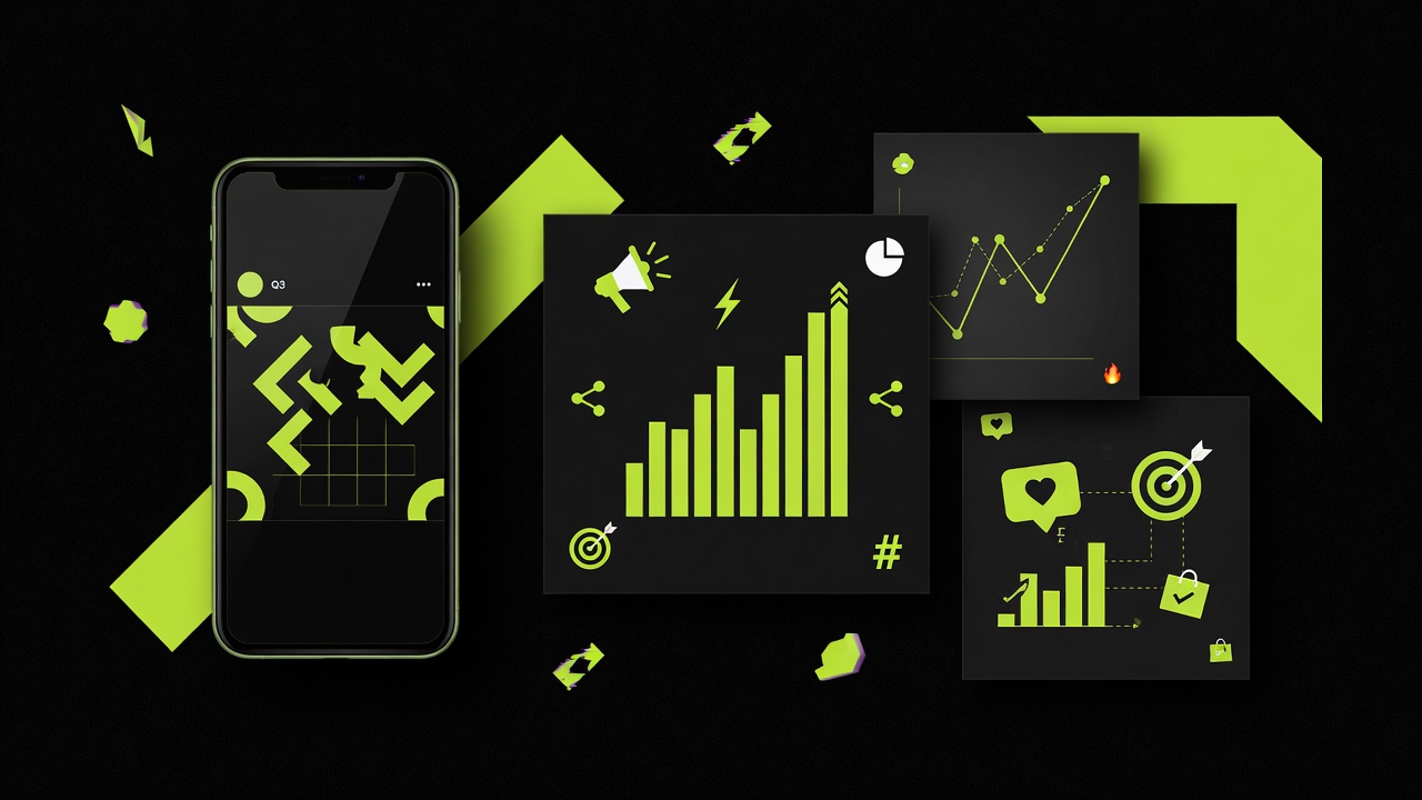Mockup de campanha em redes sociais
